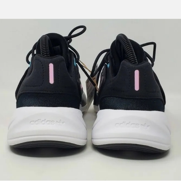 Adidas Womens Size 7.5 Ozelia W Pink Core Black Cloud White Shoes H04266 New - Picture 7 of 12